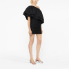 Custom | knitting dresses |   One-Shoulder elegant knitting pleated dresses | short sleeves pleated utility dress