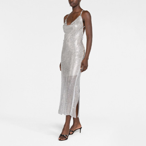 Custom dresses | summer satin dresses | camisole cocktail sequin dresses | knotted detail at waist mid dresses