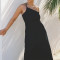 Custom dress | Elegant temperament dresses | One-shoulder party dress | Solid color dresses