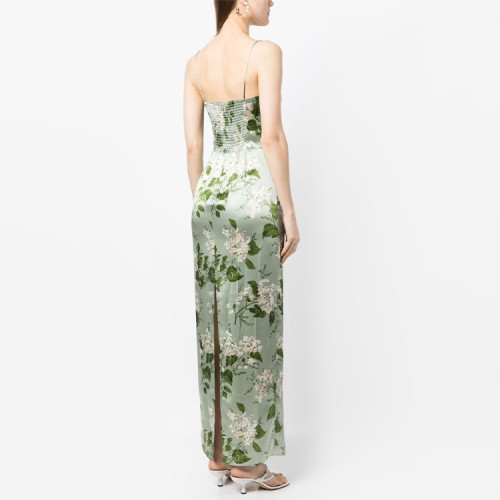 Custom dresses | 2023 summer elegant temperament dresses | women's camisole casual dress | floral print casual dress