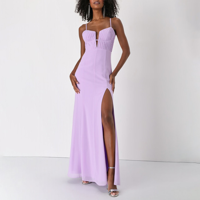 Custom dresses |Summer New Dresses | Elegant Dresses | Slip Neck Dresses | Slim Fit Backless Dresses | Sexy Split Dresses