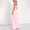 Custom dresses | summer dresses | Halter wrap dress | pink sheath dress | party dress