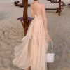Custom dresses | chiffon summer dresses | seaside resort dresses | slip beach long dresses