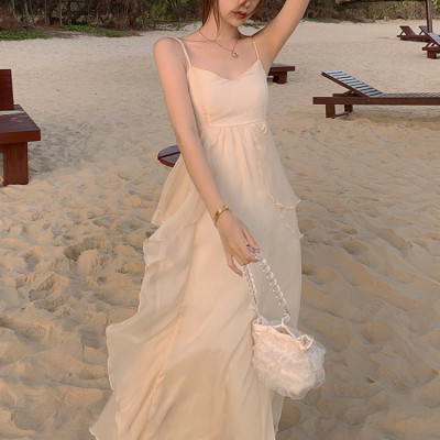 Custom dresses | chiffon summer dresses | seaside resort dresses | slip beach long dresses