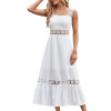 Custom dresses | new solid color dresses | lace panels square neck dresses | sleeveless long casual dresses