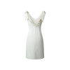 Custom dresses | French celebrity dresses | pearl backless dresses |  slip slim white evening dresses