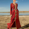 Custom dresses | heavy craft dress | quilted diamond ladies Arabic style dress | party long dress