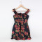 Custom dresses | fashion women's 2023 new | French sexy one-shoulder dress | halter dress | vintage chiffon print dress | suspender dress