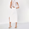 Custom dresses | fashion women's 2023 new dresses | satin lustre halter neck dress | suspender dress