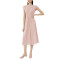 Custom fashion dress | summer elegance dress | sleeveless V-neck dress | panel solid color dress