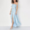 Custom dresses | fashion women's 2023 new | new blue cute and gentle floral sheath dress  | sheath dress