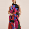 Custom dresses | fashion women's 2023 new | vintage-style printed bohemian two-piece set | casual dress