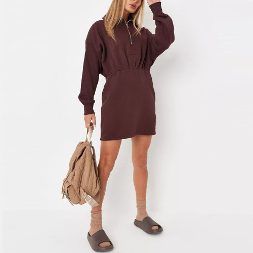 Custom dresses | fashion women's 2023 new dress | Long-sleeved sweatshirt dress| hooded dress