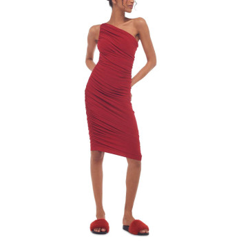 Custom party dresses | fashion women's 2023 new dress  | sleeveless pleated design dress