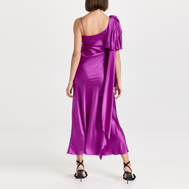 elegant one-shoulder dress