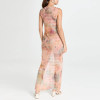 Custom dresses | summer dresses | split dress | printed tulle dress