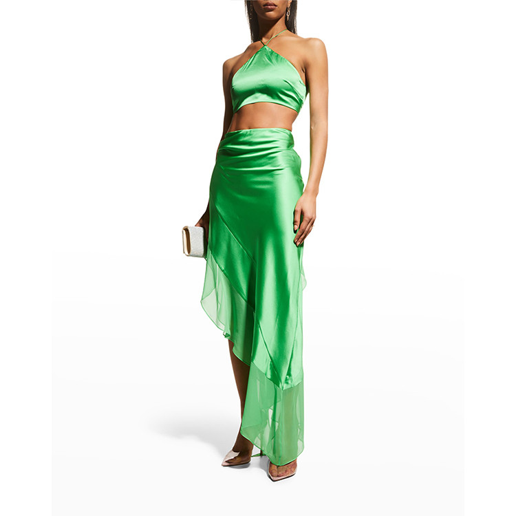 Party two piece acetate dress