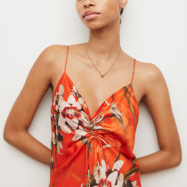 Custom dresses | summer dresses | slim-fit print suspender dress | print dress