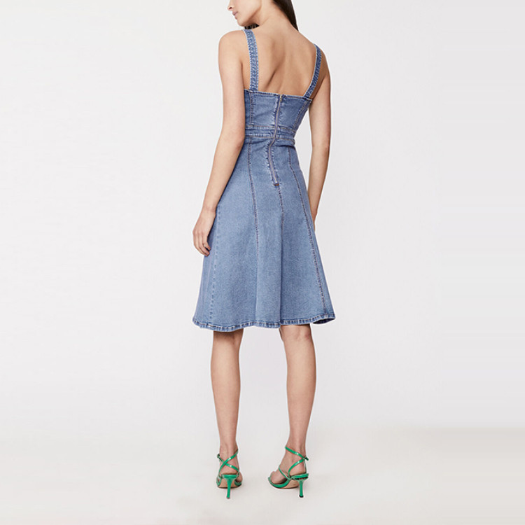 Custom dresses | summer dresses | minimalist suspender dress | denim ...