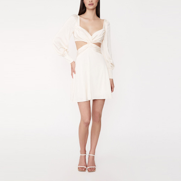 Custom dresses | summer dresses | waist-skimming cut-out dress | minimalist dress