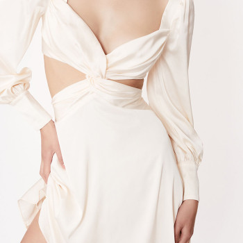 Custom dresses | summer dresses | waist-skimming cut-out dress | minimalist dress