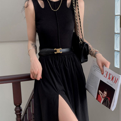 Custom dress | vest dress | women summer dress | ice silk knit dress | slim dress