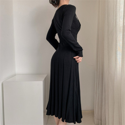 Custom new dress | fishtail high waisted dress | knitted dress | round neck slip sweater dress