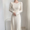 Custom new dress | fishtail high waisted dress | knitted dress | round neck slip sweater dress