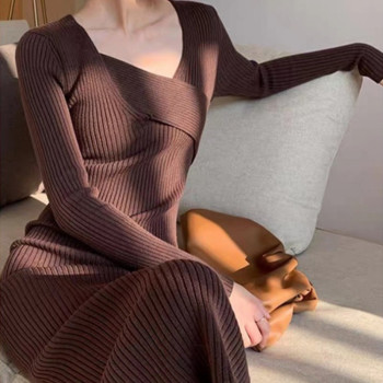 Custom dress | French dress | knitted autumn dress | new light mature style dress