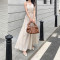 Custom French vintage dress | slip dress | resort beach dress | white fairy backless dress