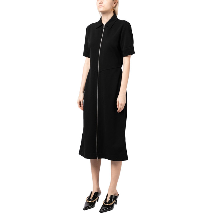 minimalist zip dress