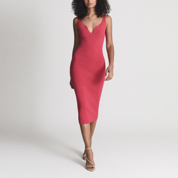 Custom elegant dress |underwired strappy bodycon dress | shoulder rib knitted maxi dress