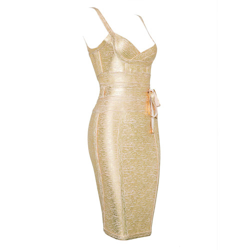 Custom elegant dress |underwired strappy bodycon dress | metallic shimmer dress