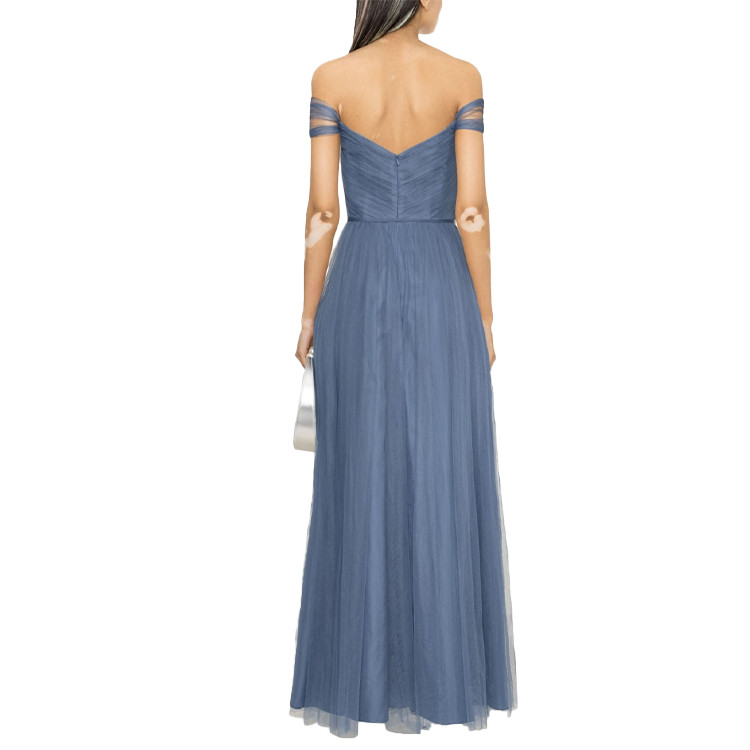 the-shoulder smocked dress