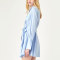 Custom elegant dress | long sleeves dress | shirt dress | blue dress | bodycon dress