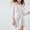 Custom elegant dress | white corset waist dress | fashions stain shirtdress | OEM dress
