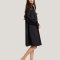 Custom elegant dress | casual long sleeves bodycon dress | black oversized shirt dress