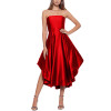 Custom elegant dress | pelisse knot halterneck dress | strapless stain prom dress