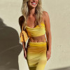 Custom strap dress | hot girl halter dress | gradient color dress | casual resort style dress