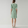Custom new dress |  green chiffon dress | daisy print dress