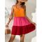 Custom dress | cotton dress |  tie-strap babydoll dres | casual dress | technicolor dress