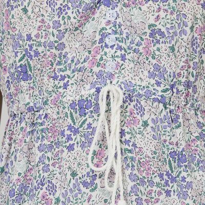 Custom new dress | printed 1-tie dress | ruffle cap sleeve dress