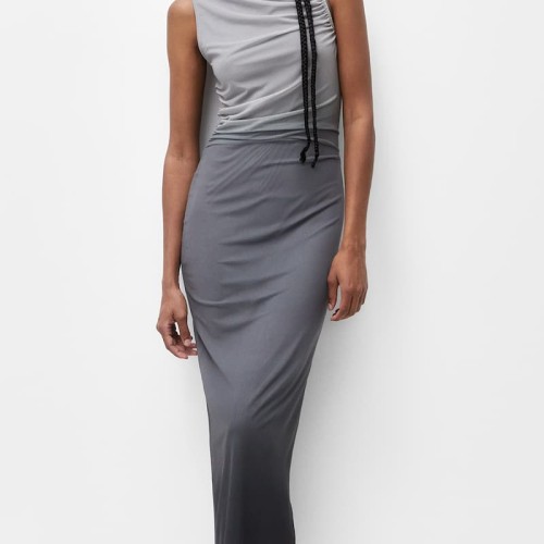 Custom simple dress | Suspender sexy dress | Tulle dresses | Gradient color dress | Split dresses