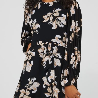 Custom new dress | chiffon dress | navy blue floral backless dress