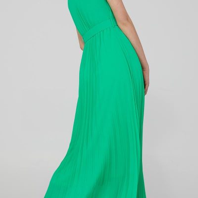 Custom simple dress | crossover pleated dress | maxi dress