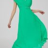 Custom simple dress | crossover pleated dress | maxi dress