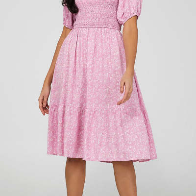 Custom new dress | square neck dress | printed dress