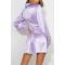 Custom dresses | shirt dress | One-piece dress | purple dress | satin dress | OEM dress