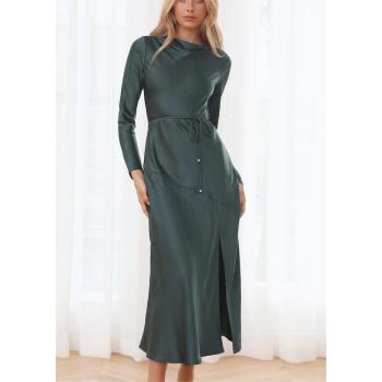 Custom dresses | long sleeve dress | business dress | slim fit dress | split dress.