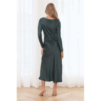 Custom dresses | long sleeve dress | business dress | slim fit dress | split dress.